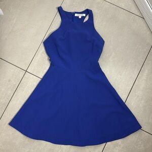 Elegant Blue Sleeveless Dress